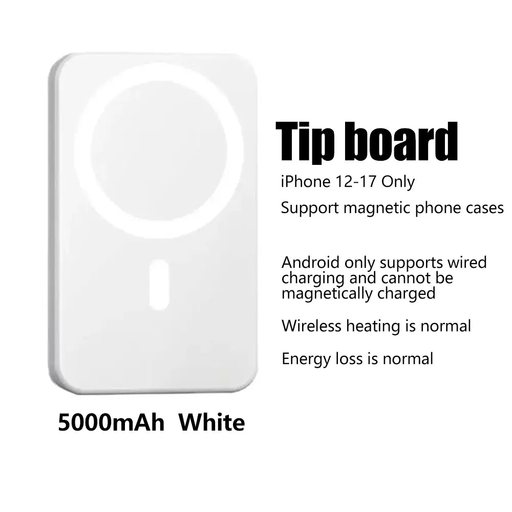 10000Mah/5000Mah Magnetic Wireless Charger Power Bank Battery Pack