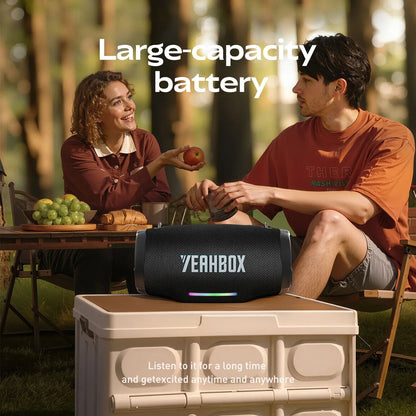 Nova Beat Bluetooth Speaker, Portable Hifi Party Speaker with Deep Bass Boost, RGB Light Show, IPX Protection, Long Playtime, TWS Stereo Pairing, for Home & Outdoor Summervibes,