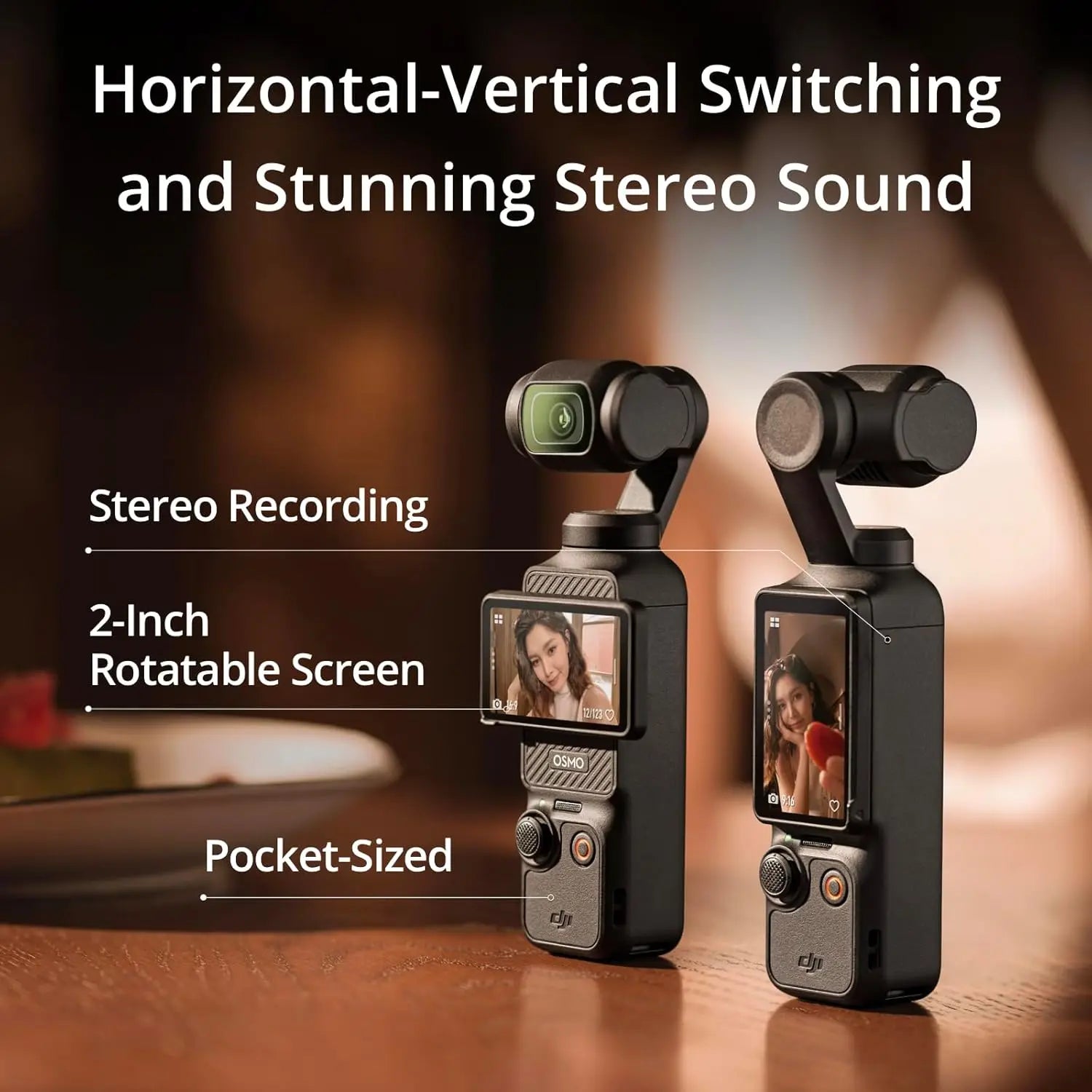 DJI Osmo Pocket 3 - Professional Vlogging Camera with 1'' CMOS Sensor, 4K/120fps Video, 3-Axis Stabilization, Fast Focus, and Advanced Face/Object Tracking for YouTube Content Creation