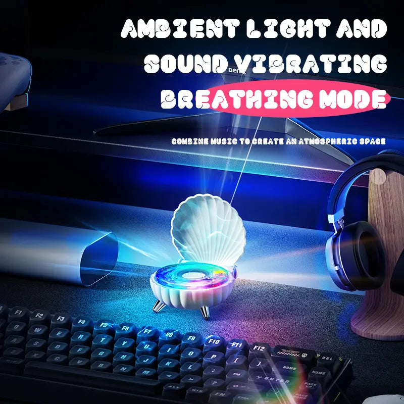 YANUQIA Bluetooth Speaker with RGB Flashing Lights Crystal Clear Sound Wireless Connectivity for Smartphones & More Rechargeable Battery 1200Mah Perfect for Home Outdoors Travel Gifts Durable Compact Speaker Bluetooth Portable Connection Streaming Speaker