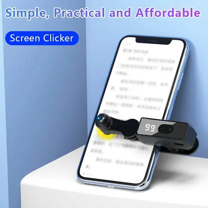 Rechargeable Automatic Clicker Mobile Game Trigger (2026 Model) – Built-In Battery, 99 Speed Settings, Smart Trigger for Gaming & Shopping Rewards, Black Gaming Accessories, Tech Accessories for Smartphones