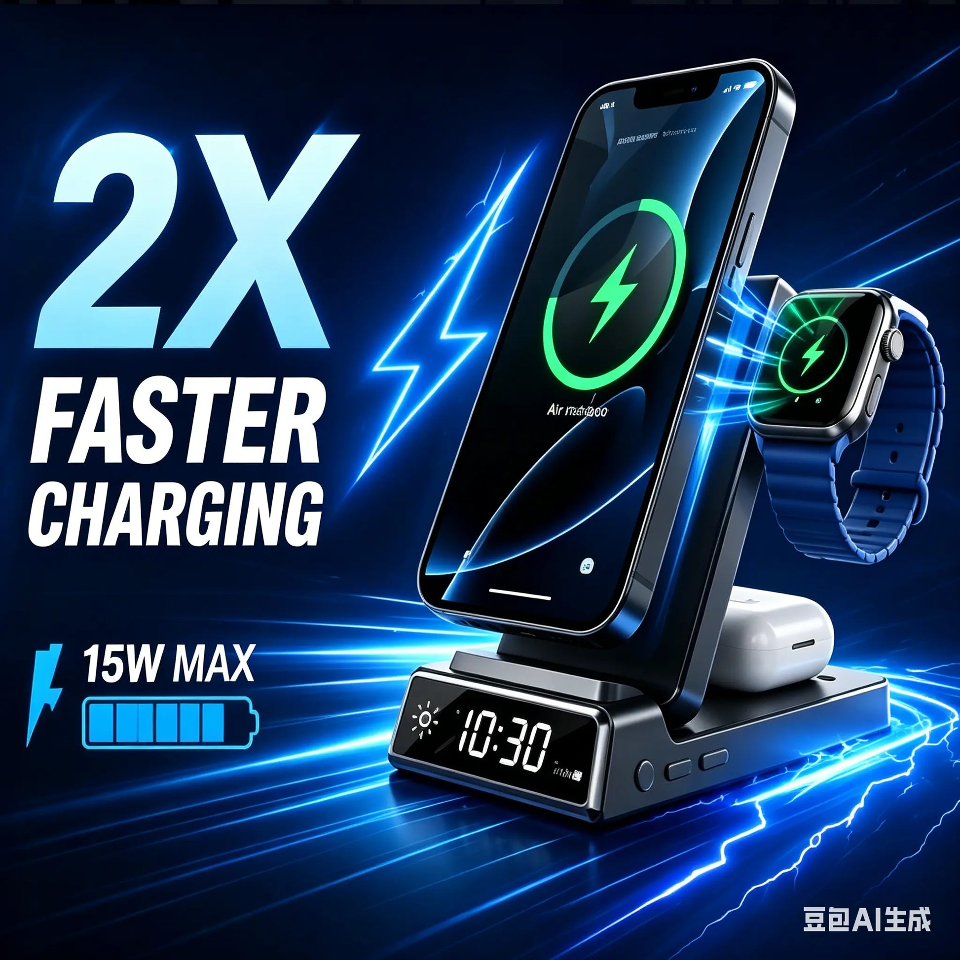 Bespoke 5-In-1 Magnetic Charging Station Supports 15W Fast Charging