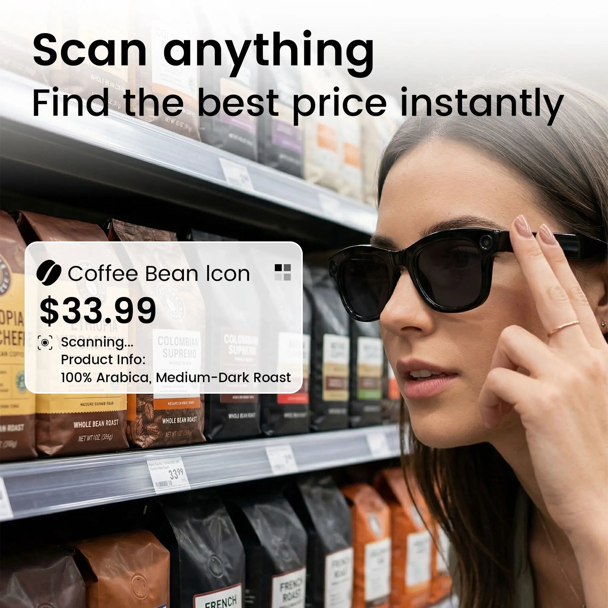 Gemirels Smart AI Glasses with 5MP HD Camera, Hands-Free POV Video & Photography, Instant 160+ Language Translation, Cycling & Outdoor Essentials, the Ultimate Tech Gift Wearable Multifunctional Outdoorfun
