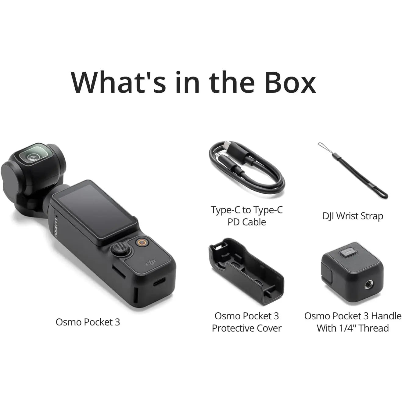DJI Osmo Pocket 3 - Professional Vlogging Camera with 1'' CMOS Sensor, 4K/120fps Video, 3-Axis Stabilization, Fast Focus, and Advanced Face/Object Tracking for YouTube Content Creation