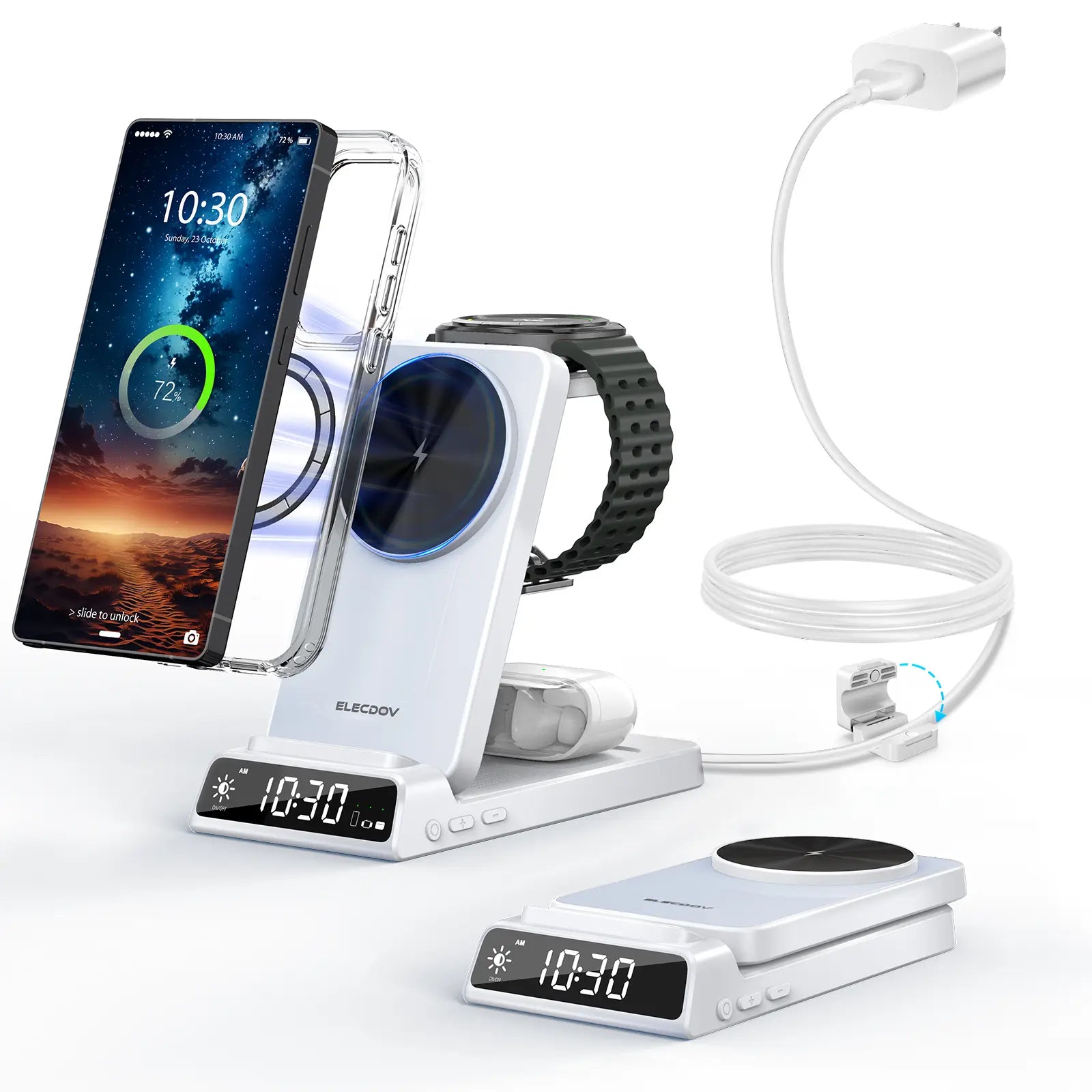 Bespoke 5-In-1 Magnetic Charging Station Supports 15W Fast Charging