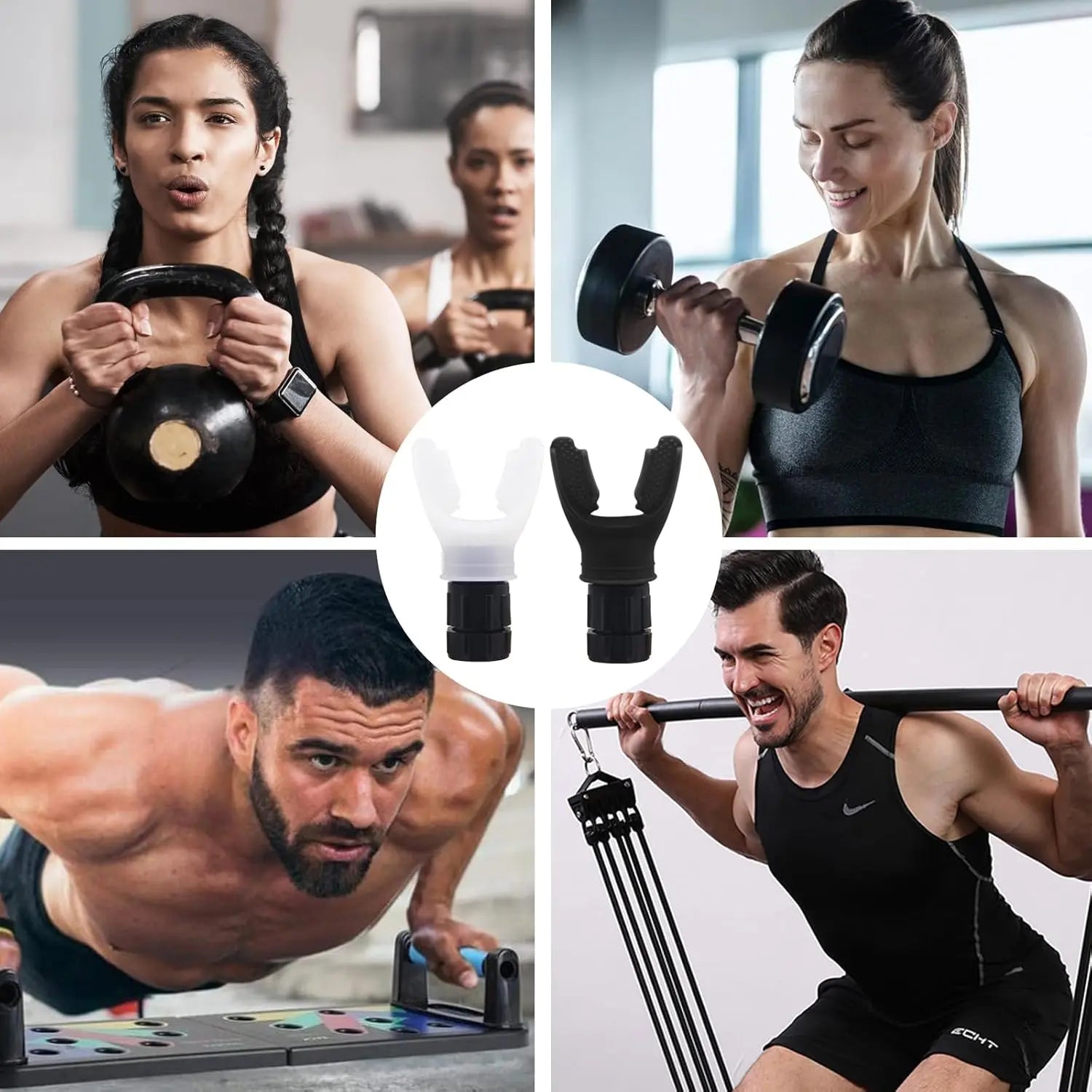 Adjustable Resistance Breathing Trainer for Enhanced Lung Capacity and Fitness Training
