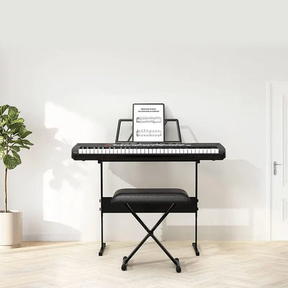 GAOMON 61-Key Electronic Keyboard Set for Kids & Beginners - Includes Stand, Stool, Headphones, Microphone & Carrying Bag - Perfect Musical Gift