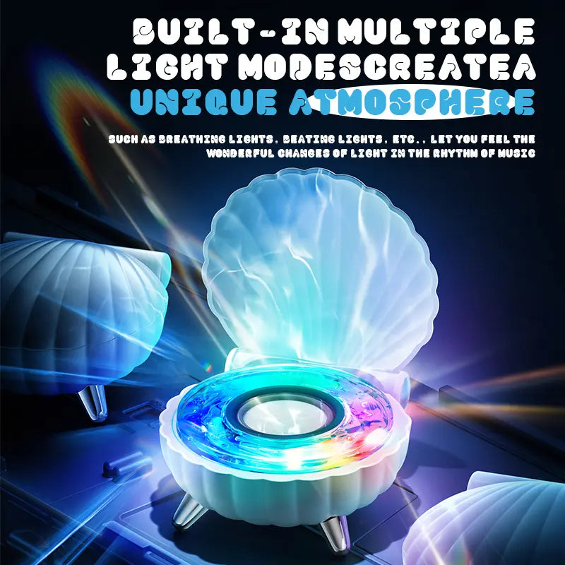 YANUQIA Bluetooth Speaker with RGB Flashing Lights Crystal Clear Sound Wireless Connectivity for Smartphones & More Rechargeable Battery 1200Mah Perfect for Home Outdoors Travel Gifts Durable Compact Speaker Bluetooth Portable Connection Streaming Speaker