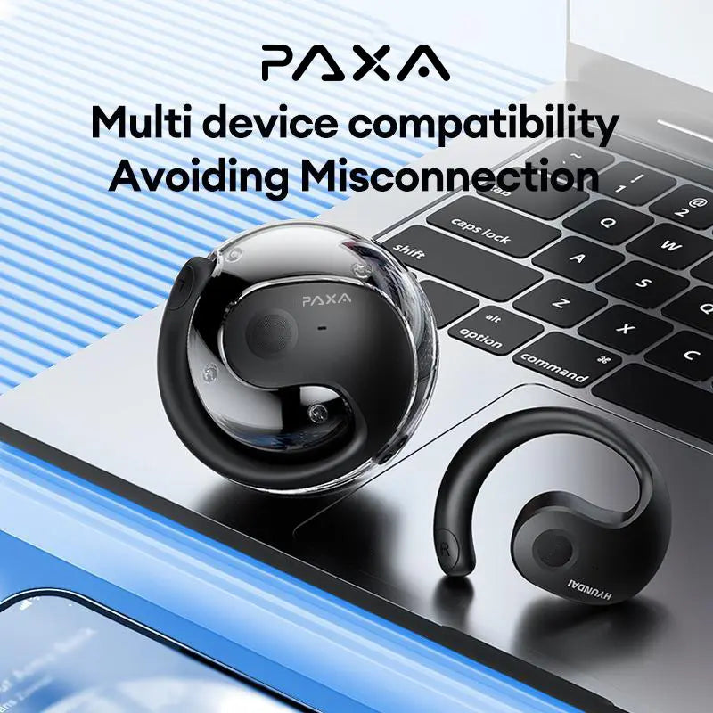 PAXA T26 Pro Wireless Earbuds - Premium Bluetooth Earbuds for Music and Phone Calls with Noise-Canceling Microphone and Sport Headset Design