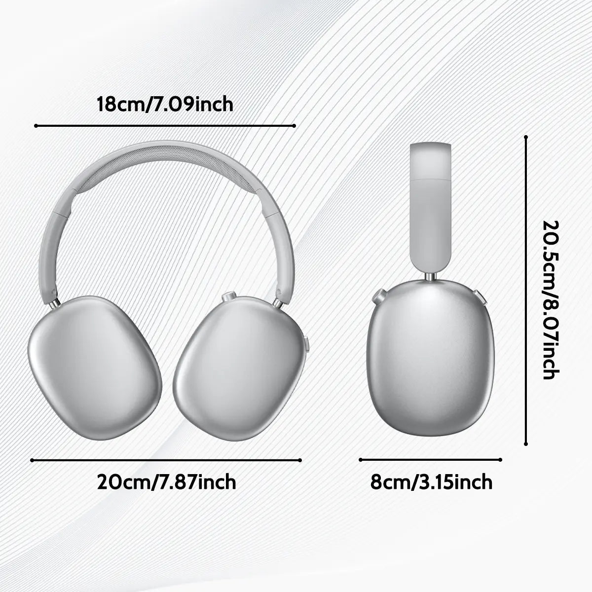 Wireless Over-Ear Headphone,Bluetooth-Compatible Headset for Sports,Gaming Outdoorfun