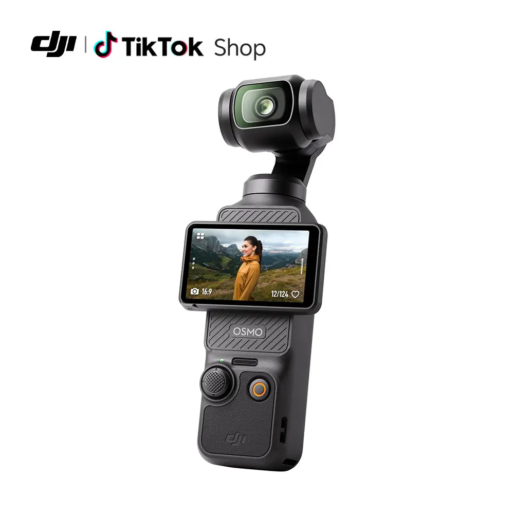 DJI Osmo Pocket 3 - Professional Vlogging Camera with 1'' CMOS Sensor, 4K/120fps Video, 3-Axis Stabilization, Fast Focus, and Advanced Face/Object Tracking for YouTube Content Creation