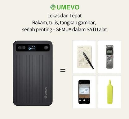 UMEVO Note Professional AI Voice Recorder for Business Meetings, Calls & Interviews,50-Hour Battery Life, AI Transcription