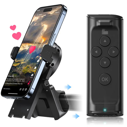 PUTARE Remote Control for Tiktok Scrolling with Smartphone Holder Stand, Wireless Scroller Page Turner, Camera Shutter Video Recording for Ios Android, Cellphone Selfie Accessory,Upgraded Mothersdaygift Summervibes