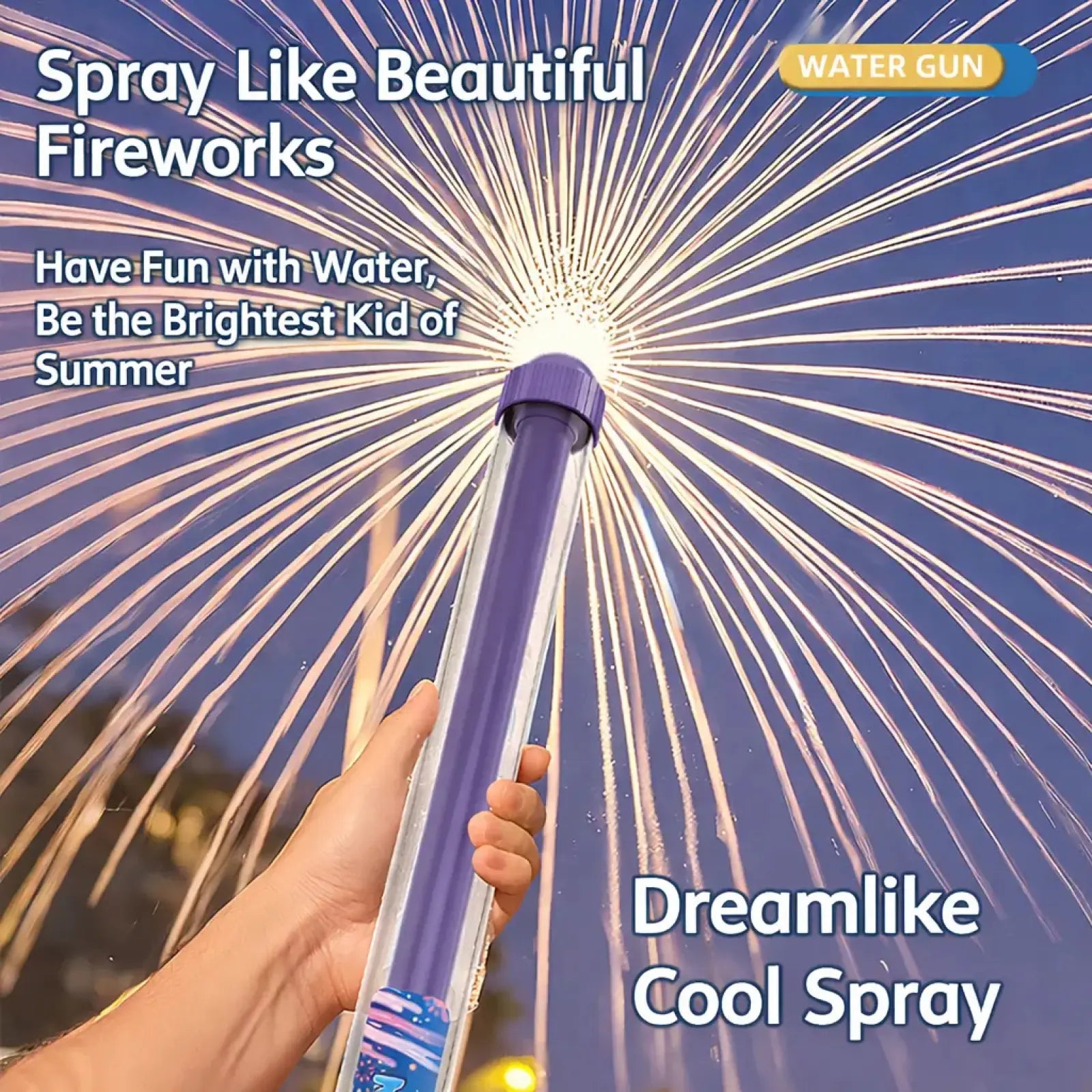 Fireworks Water Gun Toy for Summer. Random Color.