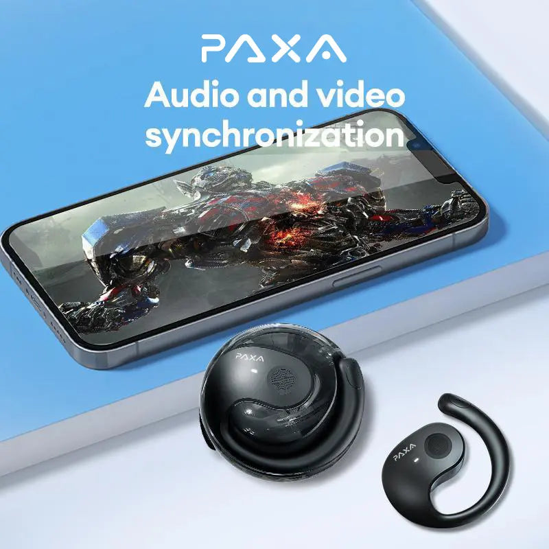 PAXA T26 Pro Wireless Earbuds - Premium Bluetooth Earbuds for Music and Phone Calls with Noise-Canceling Microphone and Sport Headset Design