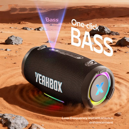 Nova Beat Bluetooth Speaker, Portable Hifi Party Speaker with Deep Bass Boost, RGB Light Show, IPX Protection, Long Playtime, TWS Stereo Pairing, for Home & Outdoor Summervibes,