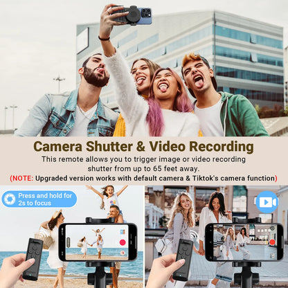 PUTARE Remote Control for Tiktok Scrolling with Smartphone Holder Stand, Wireless Scroller Page Turner, Camera Shutter Video Recording for Ios Android, Cellphone Selfie Accessory,Upgraded Mothersdaygift Summervibes
