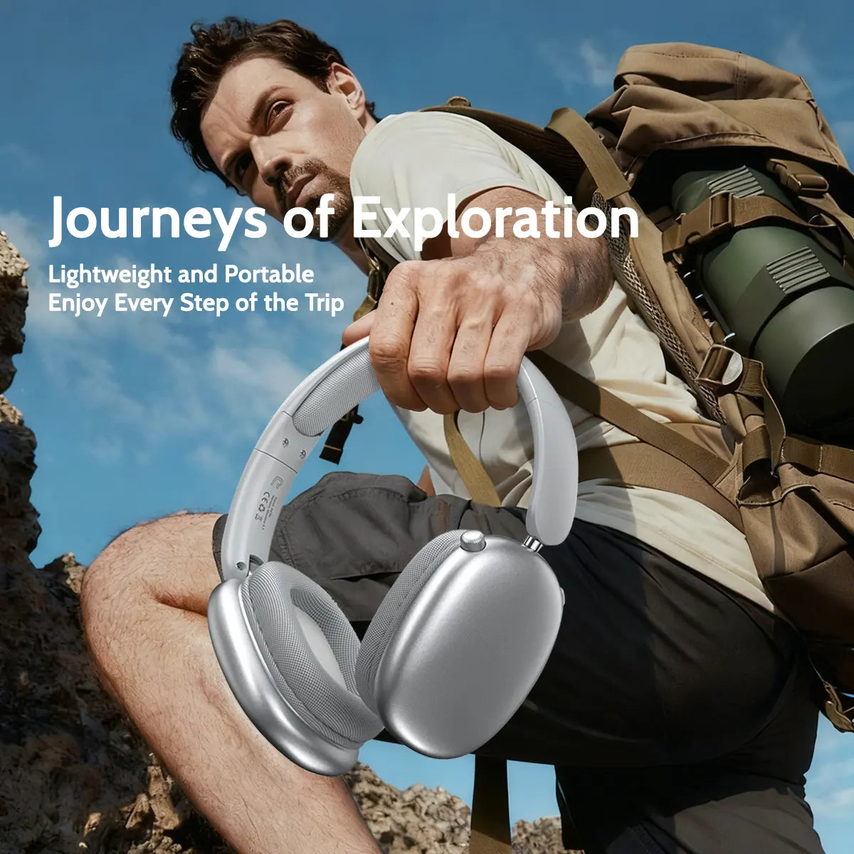 Wireless Over-Ear Headphone,Bluetooth-Compatible Headset for Sports,Gaming Outdoorfun