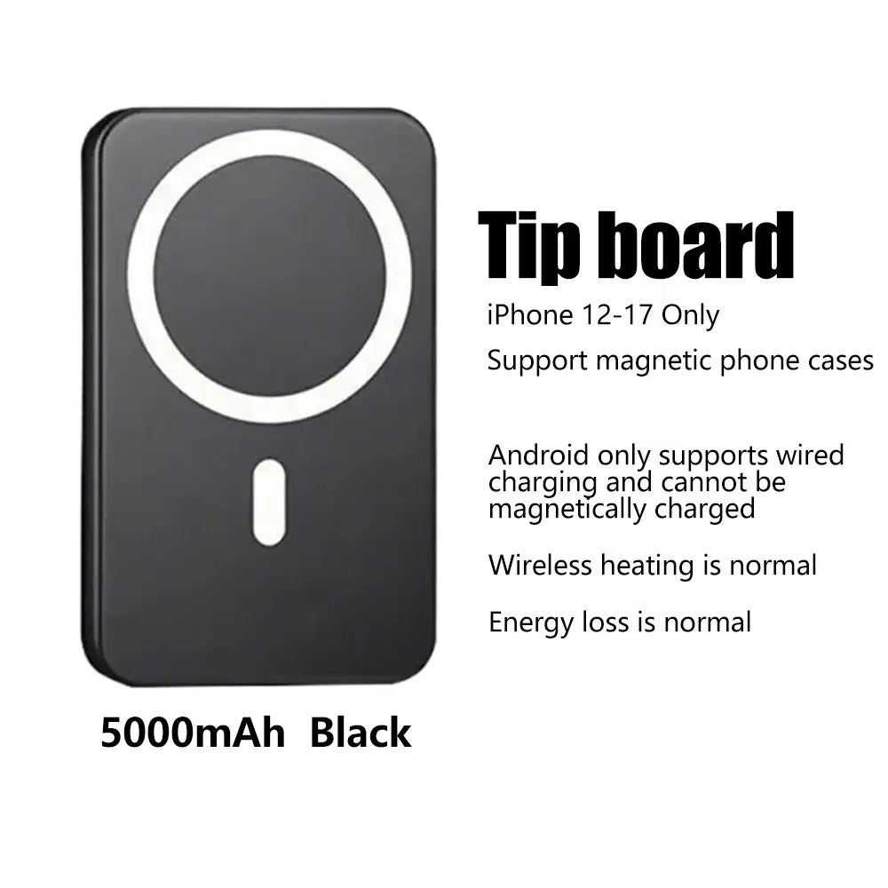 10000Mah/5000Mah Magnetic Wireless Charger Power Bank Battery Pack