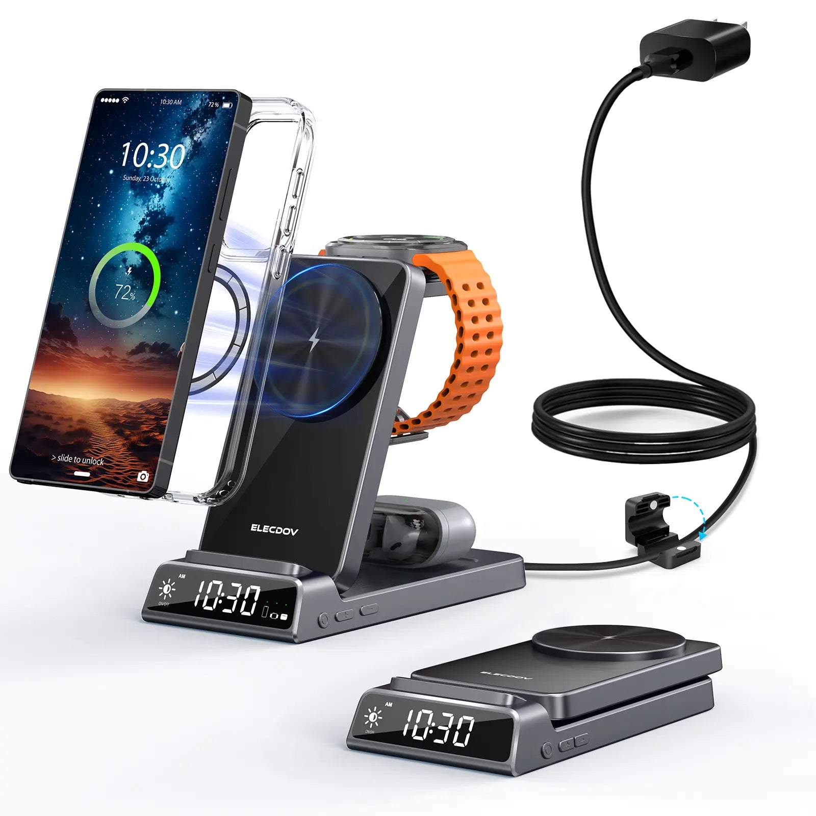 Bespoke 5-In-1 Magnetic Charging Station Supports 15W Fast Charging