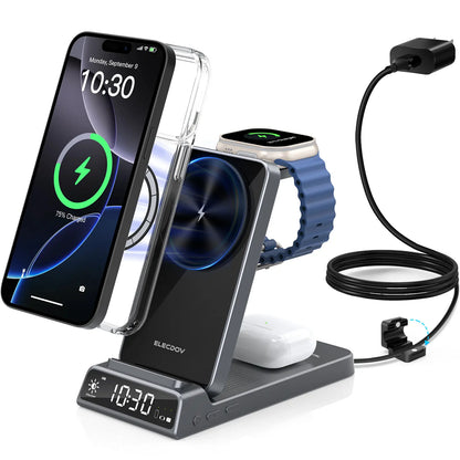 Bespoke 5-In-1 Magnetic Charging Station Supports 15W Fast Charging