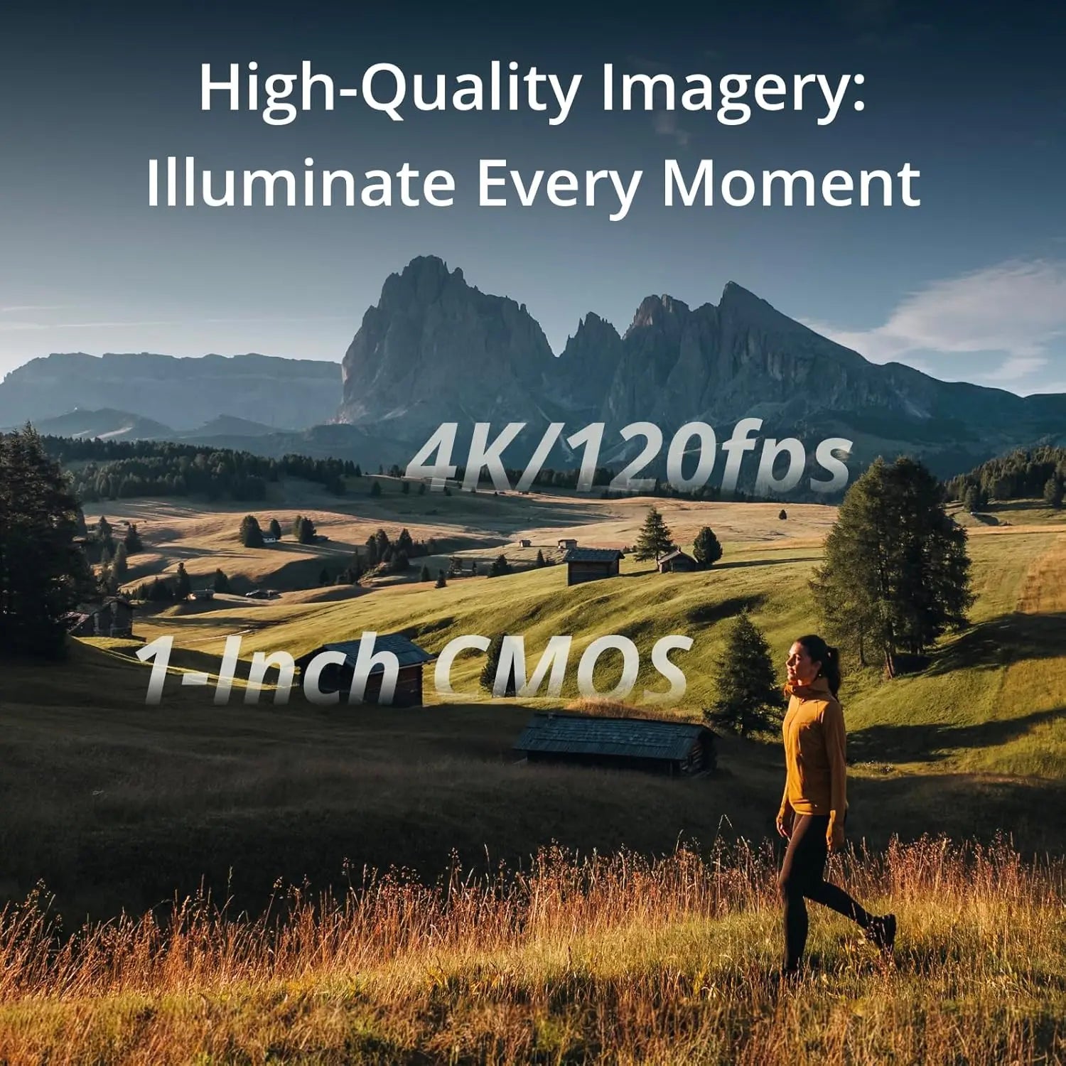 DJI Osmo Pocket 3 - Professional Vlogging Camera with 1'' CMOS Sensor, 4K/120fps Video, 3-Axis Stabilization, Fast Focus, and Advanced Face/Object Tracking for YouTube Content Creation